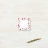 Wilde Bloem Waterverf Bloemstuk Gepersonaliseerd Post-it® Notes (Op bureau)