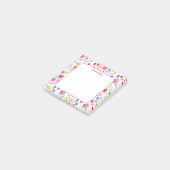 Wilde Bloem Waterverf Bloemstuk Gepersonaliseerd Post-it® Notes (Schuin)