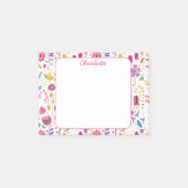 Wilde Bloem Waterverf Bloemstuk Persoonlijk Post-it® Notes (Voorkant)