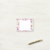 Wilde Bloem Waterverf Bloemstuk Persoonlijk Post-it® Notes (Op bureau)