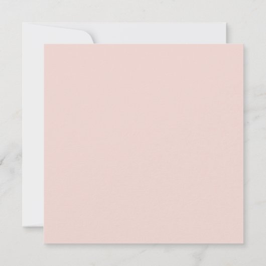 Wilde bloem Waterverf Blush Pink Weddenschap Kaart (Achterkant)