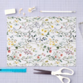 Wilde bloem waterverf botanische naam tissuepapier (Craft)