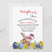 Wilde bloem Waterverf Floral Vrijgezellenfeest Kaart (Voorkant)