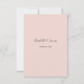 Wilde bloem Waterverf Floral Wedding RSVP Kaartje (Achterkant)