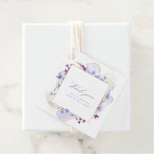 Wilde bloem Waterverf Lijst Peri ID954 Bedankjes Labels