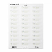 Wilde bloem waterverf retouradres sticker (Full Sheet)