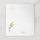 Wilde bloem Waterverf Tabel V2 Gold ID954 Plaatskaartje (Buitenkant ongevouwen)