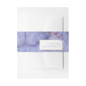 Wilde bloem Waterverf Texture Peri ID954 Uitnodigingen Wikkel (Voorkant Voorbeeld)