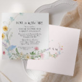 Wilde bloem Waterverf Vrijgezellenfeest Kaart