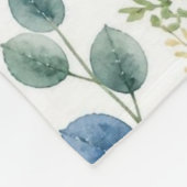 Wilde Bloem Waterverf Weide Botanische Bloem Fleece Deken (Hoek)