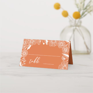 Wilde bloem Wauweide Garden Wedding Decor Plaatskaartje