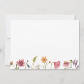 Wilde bloem We zijn een Engaged Party Kaart (Achterkant)