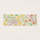 Wilde bloem Weddenschap Gift Registry QR Code Mini Visitekaartjes (Achterkant)