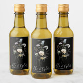 Wilde bloem Weddenschap Mini Wine Bottle Label Wijn Etiket (Flessen)