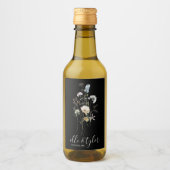 Wilde bloem Weddenschap Mini Wine Bottle Label Wijn Etiket (Voorkant)