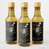 Wilde bloem Weddenschap Mini Wine Bottle Label Wijn Etiket (Flessen)