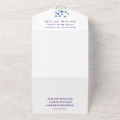 Wilde bloem Weddenschap Rustic Land Wilde Bloemen All In One Uitnodiging (Buitenkant)