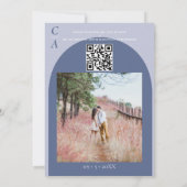 Wilde bloem | Wedstrijkstok | Botanische foto | QR Kaart (Achterkant)