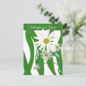 Wilde bloem Week Daisy Briefkaart (Staand voorkant)
