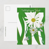 Wilde bloem Week Daisy Briefkaart (Voorkant / Achterkant)