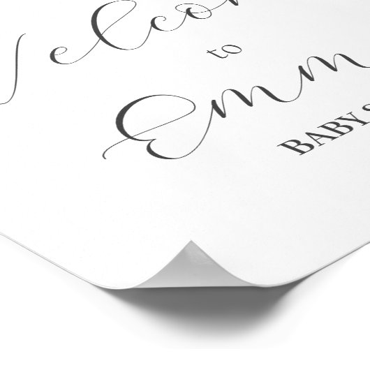 Wilde bloem-welkomstteken, poster van wilde bloeme (Hoek)