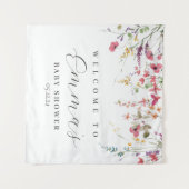 Wilde bloem-welkomstteken, poster van wilde bloeme wandkleed (Voorkant (horizontaal))