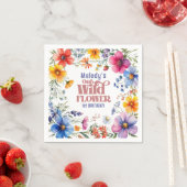Wilde bloem Wilde 1e verjaardag Servetten (Insitu)