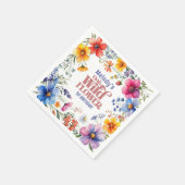 Wilde bloem Wilde 1e verjaardag Servetten (Hoek)