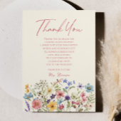 Wilde Bloem Wilde Bloemen Bloemstuk Bruidsfeest Bedankkaart