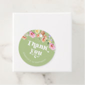 Wilde bloem wilde één verjaardag dank je bedankjes labels (In situ)