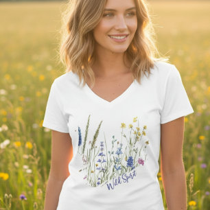 Wilde Bloem Wilde Geest Natuur Cadeau voor Vrouwen T-shirt