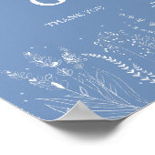 Wilde Bloem Witte Bloemenposter Poster (Hoek)