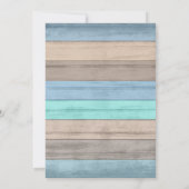 Wilde bloem Wood Weddenschap Design Kaart (Achterkant)