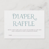 Wilde bloem Wreath | Baby shower Diaper Raffle Informatiekaartje (Voorkant)