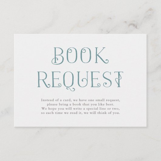 Wilde bloem Wreath | Verzoek om Baby shower Book Informatiekaartje (Voorkant)