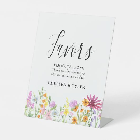 Wilde bloem Wuwweduwschap voor voetstuk Reclamebord Met Voetstuk (Voorkant)