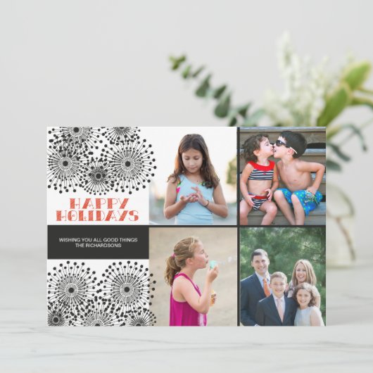 Wilde bloem x4 (Staand voorkant)