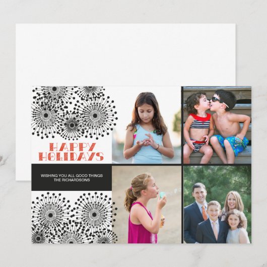 Wilde bloem x4 (Voorkant / Achterkant)