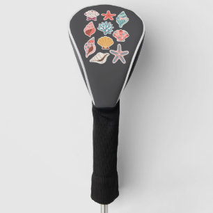 Wilde Bloem Zeeschelp Kokkel Zomer Vibe Bloemig St Golfheadcover