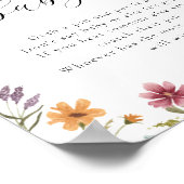 Wilde bloem Zeg geen Baby-spelcode Poster (Hoek)