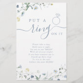 Wilde bloem zet een ring op het vrijgezellenfeest  (Voorkant)