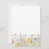 Wilde bloem Zomdag Uitnodiging downloaden (Achterkant)