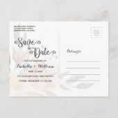 Wilde bloem zomer boho save the date bruiloft aankondigingskaart (Achterkant)