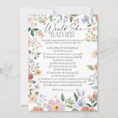 Wilde bloem zou ze liever Vrijgezellenfeest spelen Kaart (Voorkant)