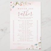 Wilde bloem zou ze liever vrijgezellenfeest wild h (Voorkant)