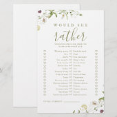 Wilde bloem zou ze liever vrijgezellenfeest wild h (Voorkant / Achterkant)