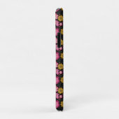 Wilde bloem Zwarte Floral Gepersonaliseerd Case-Mate iPhone Case (Achterkant/rechts)