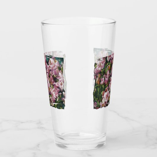 Wilde bloemafdrukken glas (Links)