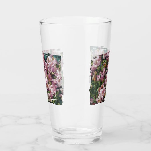 Wilde bloemafdrukken glas (Rechts)