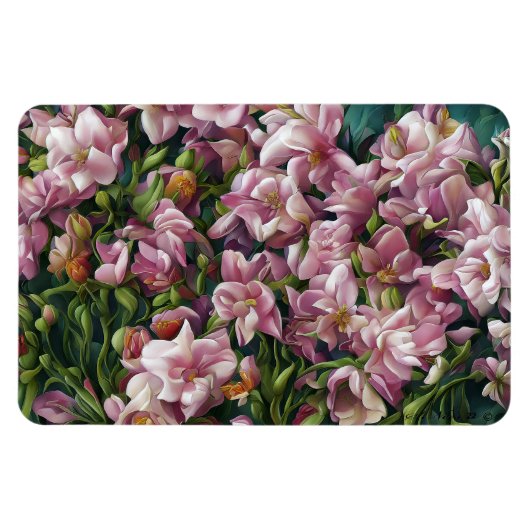 Wilde bloemafdrukken magneet (Horizontaal)